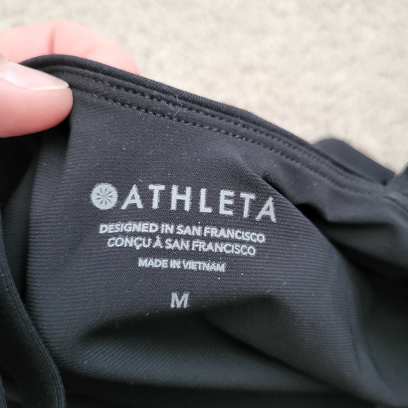 Athleta One Piece bathing suit size M black classic - Picture 4 of 5